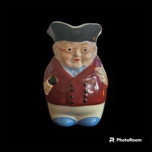 Vintage Toby Jug Creamer Japan Tricorn Hat and Glasses